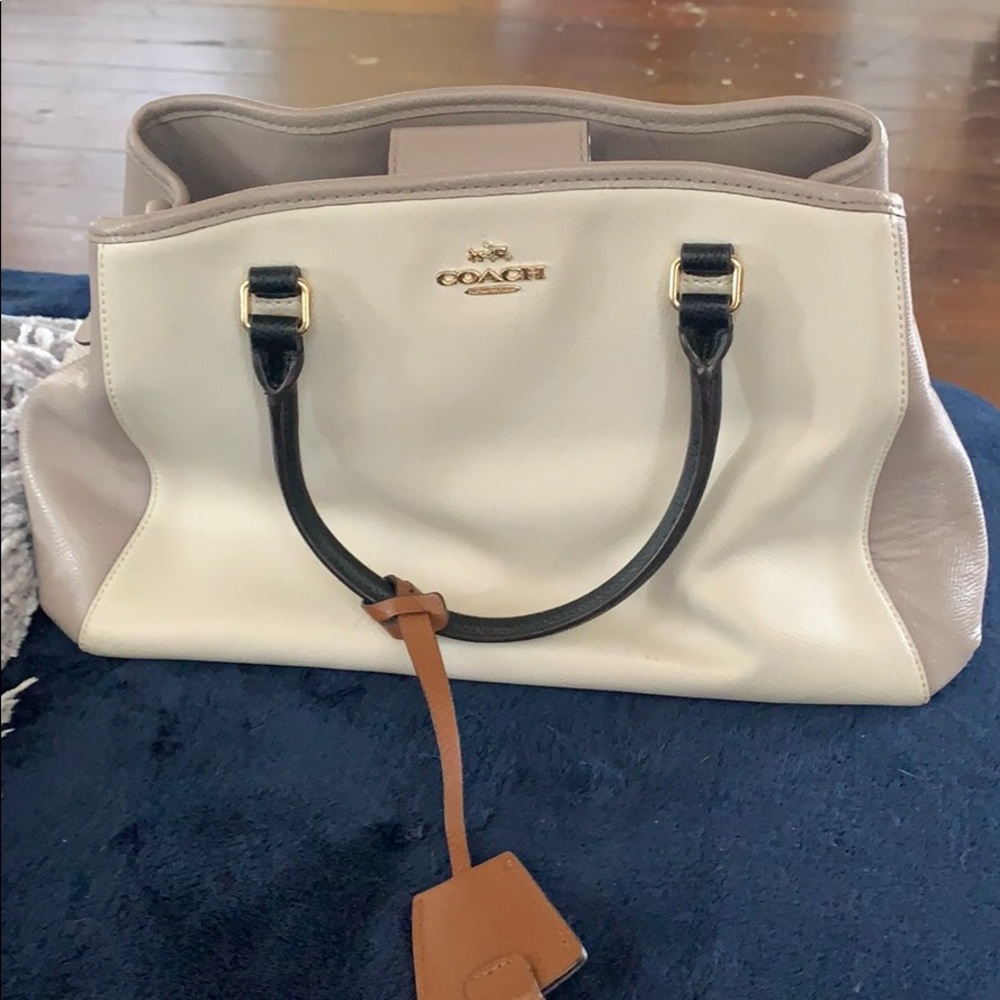 Coach purse with color blocking. Used once.